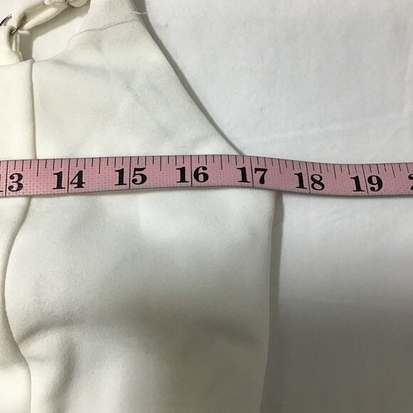 LULU'S SZ L Blessed Romance White Sleeveless Button Back Mermaid Maxi Dress B148 - Picture 5 of 10